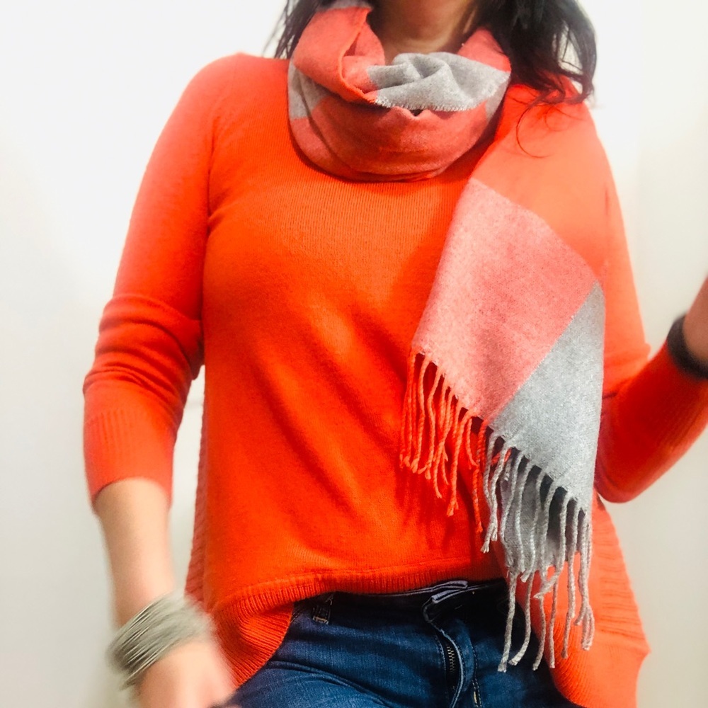DVF Orange cashmere Sweater - Picture 1 of 8